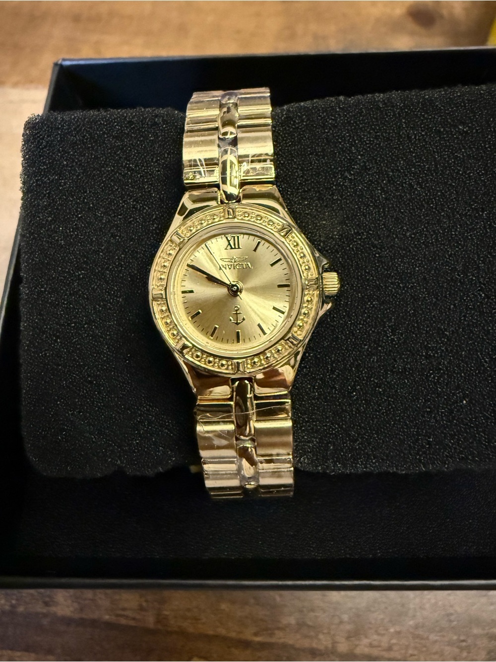 Invicta Ocean Voyage Women's Gold-Tone Link Bracelet Watch